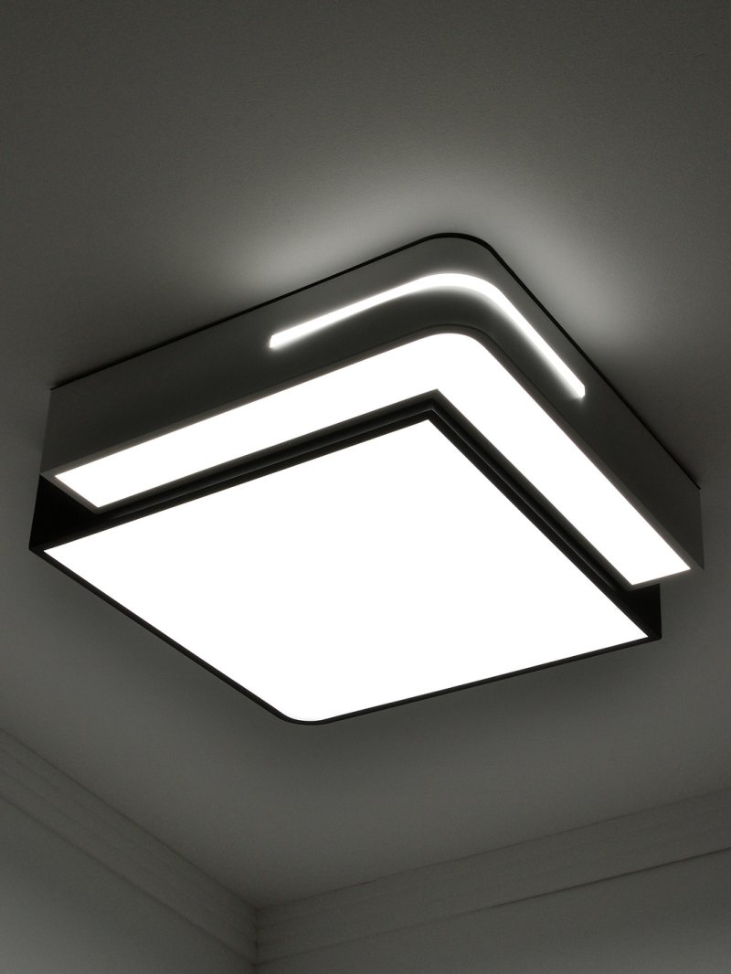 Люстра квадратная led1х60