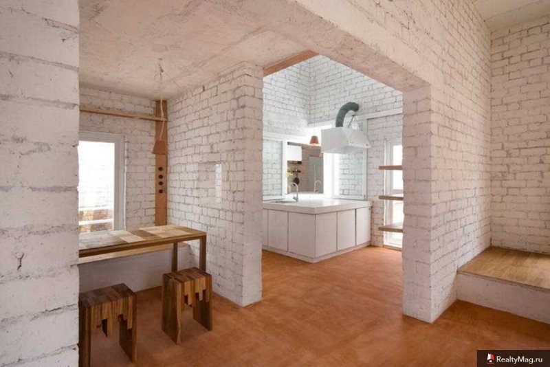 Кирпичная стена в квартире