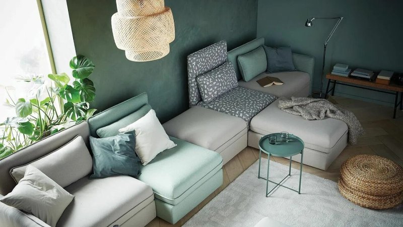 Модульный диван ikea vallentuna