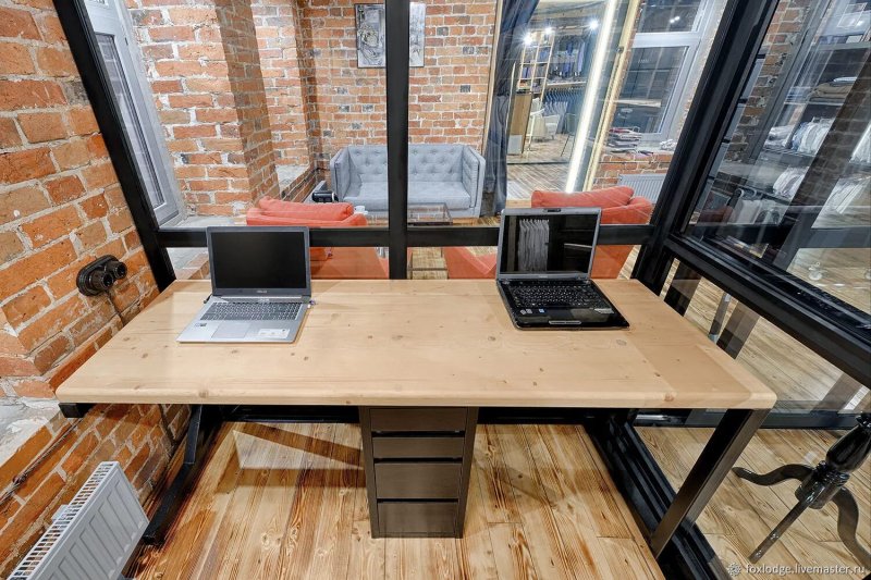 Компьютерный стол лофт loft wood studio
