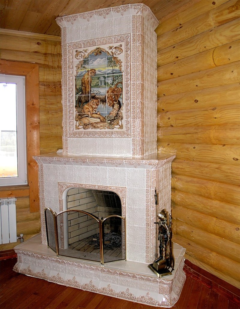 Угловой камин