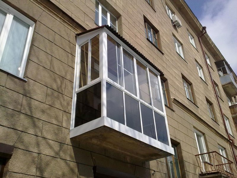 Балкон французское остекление