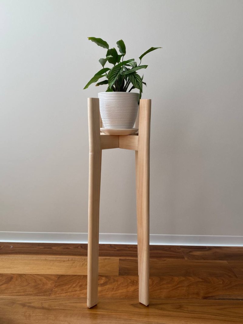 Подставка для цветка деревянная напольная flora