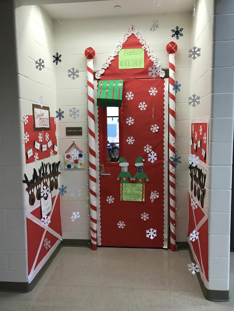 Christmas door decoration