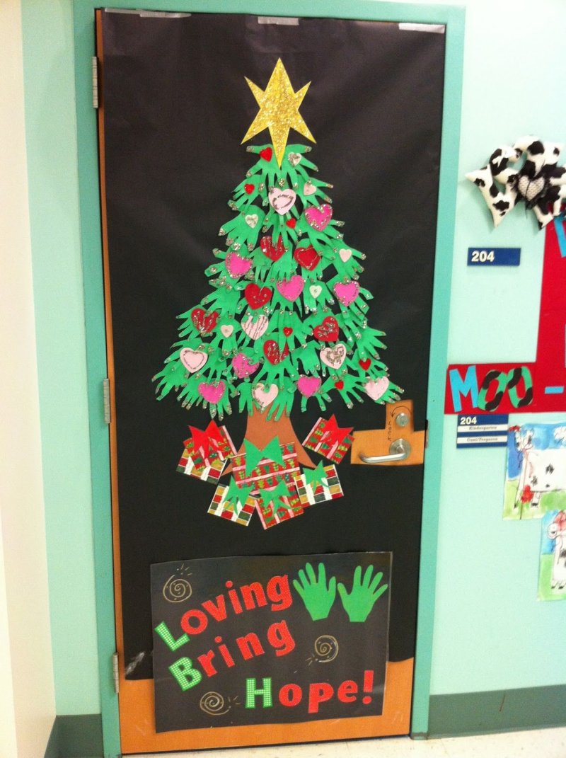 Christmas door decoration