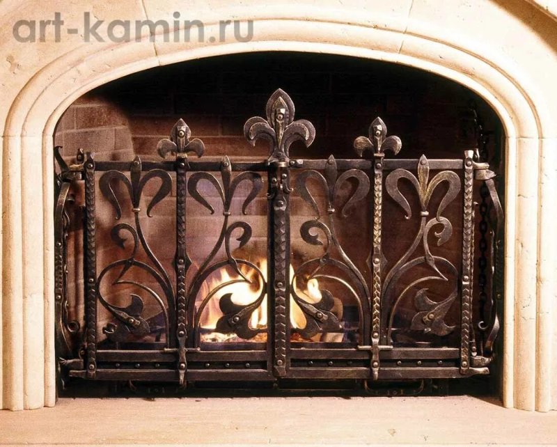 Каминная решетка кованая