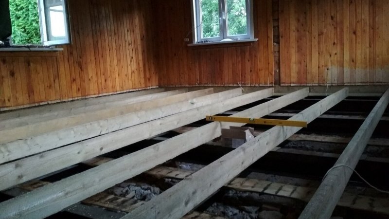 Замена пола в деревянном доме