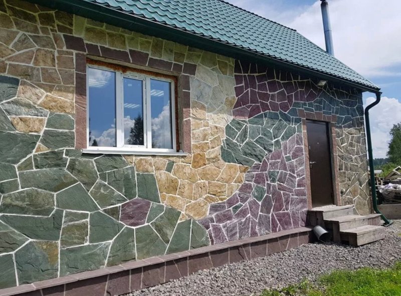 Отделка фасада камнем