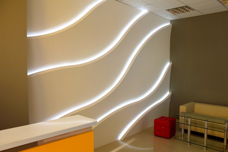 Световая 3d панель zaha