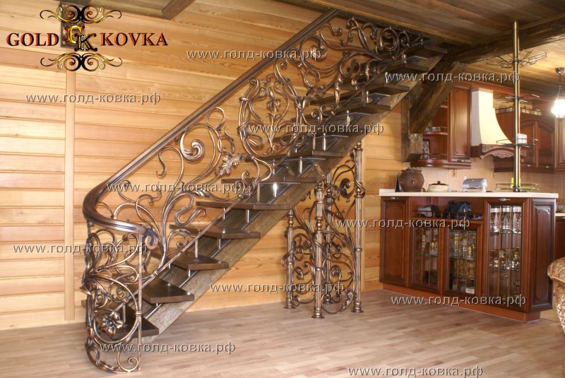 Кованые перила для лестниц