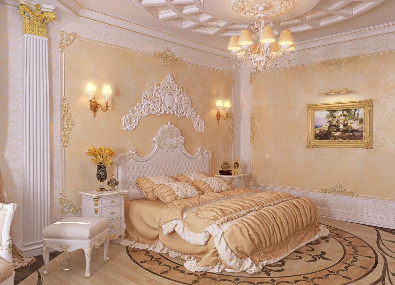 Спальня рококо барокко