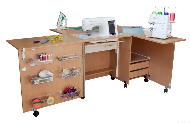 Стол для швейной машины и оверлока комфорт compact