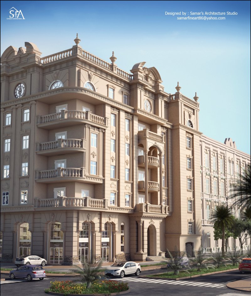 New classic exterior residence building