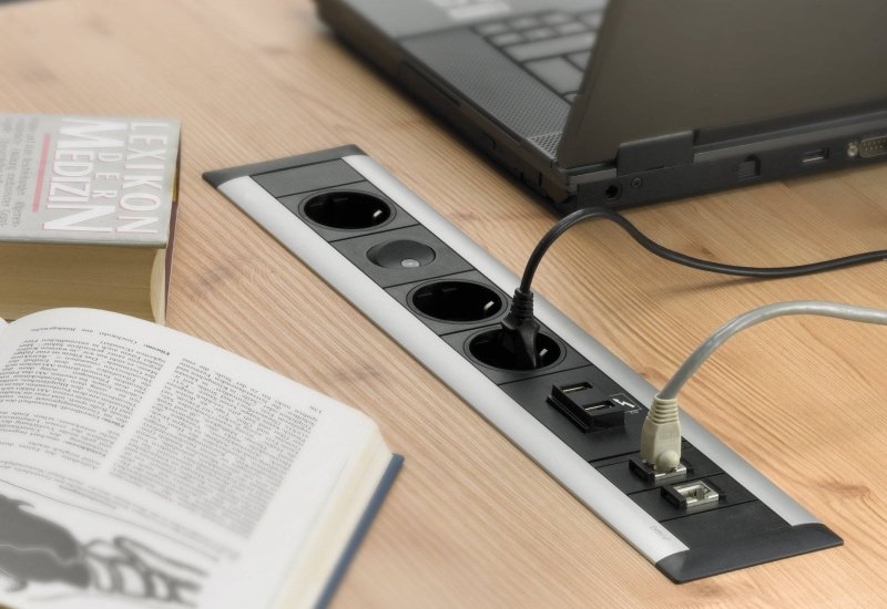 Блок розеток evoline frame dock
