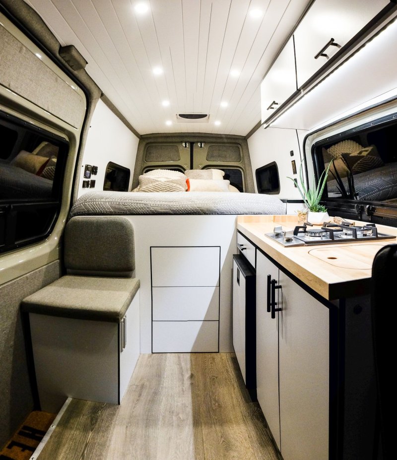 Mercedes sprinter camper van interior