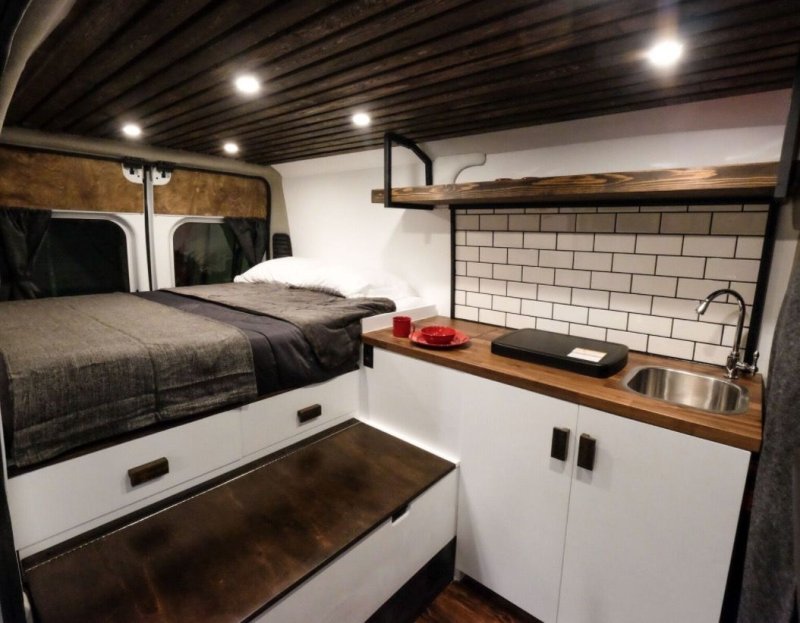Mercedes sprinter camper van interior