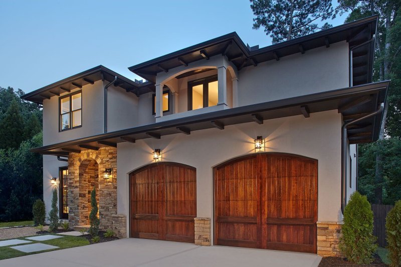Wood garage doors
