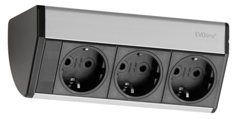 Выдвижной блок розеток evoline port standart