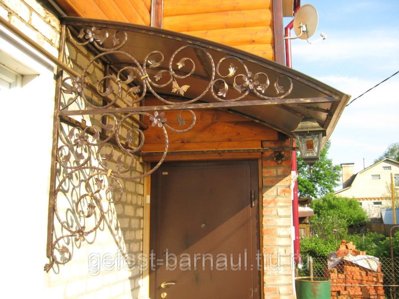 Кованые козырьки