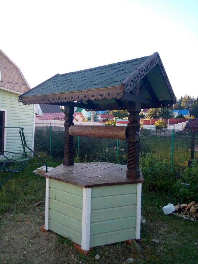 Колодец домик для колодца