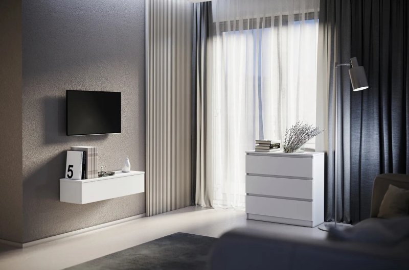 Комод миранда atelier белый глянец