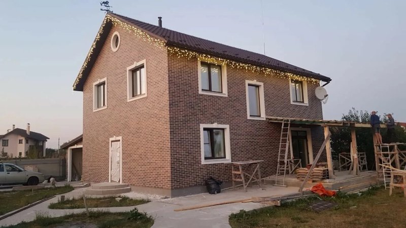 Фасадная панель grand line клинкерный кирпич
