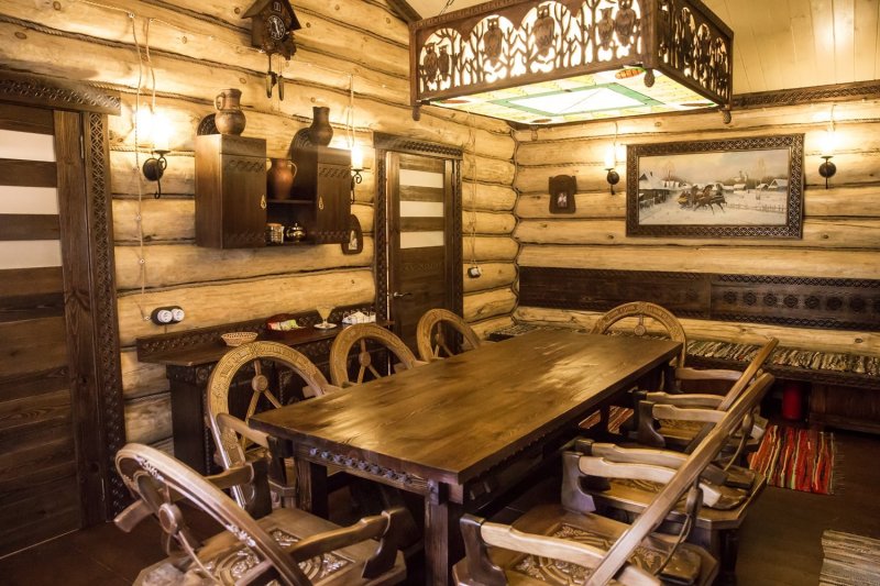 Баня в деревенском стиле
