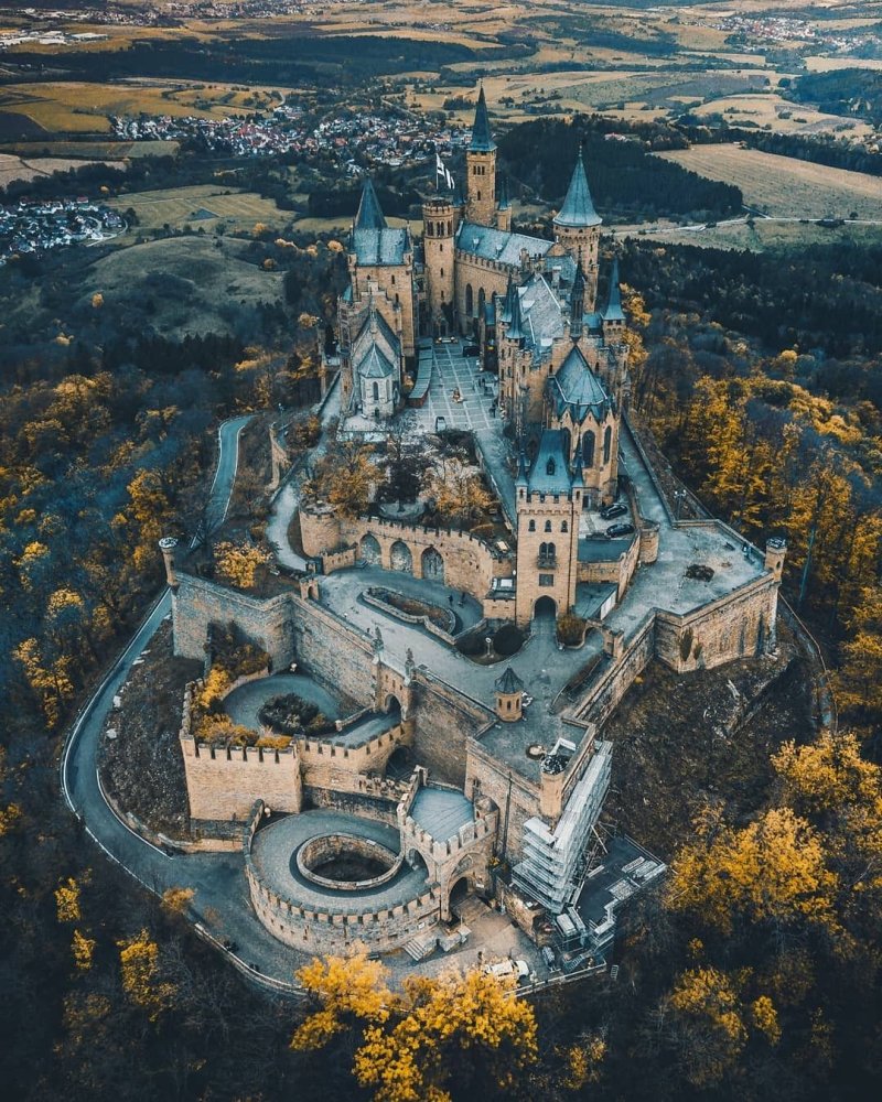 Замок крепость гогенцоллерн германия
