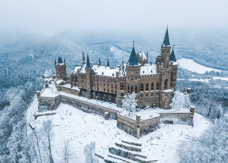 Замок крепость гогенцоллерн германия
