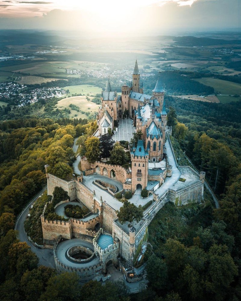 Замок крепость гогенцоллерн германия