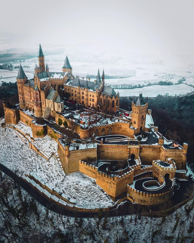 Замок крепость гогенцоллерн германия