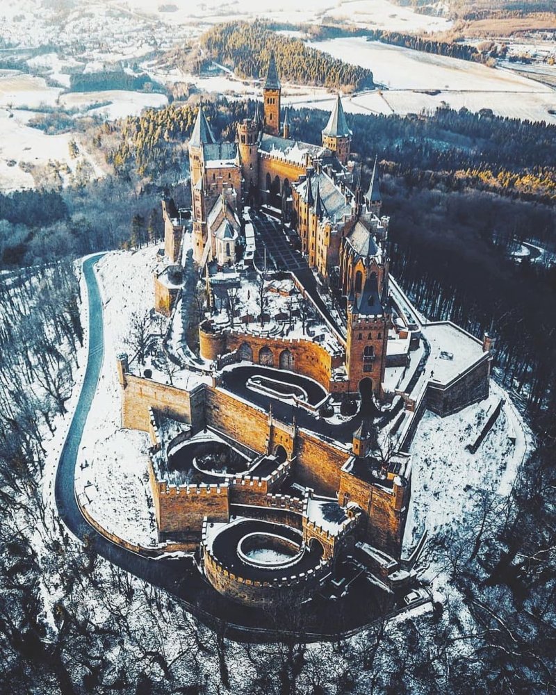 Замок крепость гогенцоллерн германия