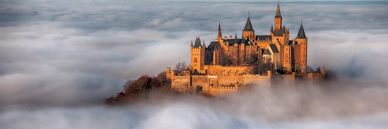 Замок крепость гогенцоллерн германия