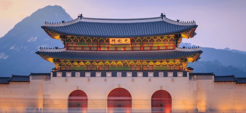 Дворец gyeongbokgung южная корея