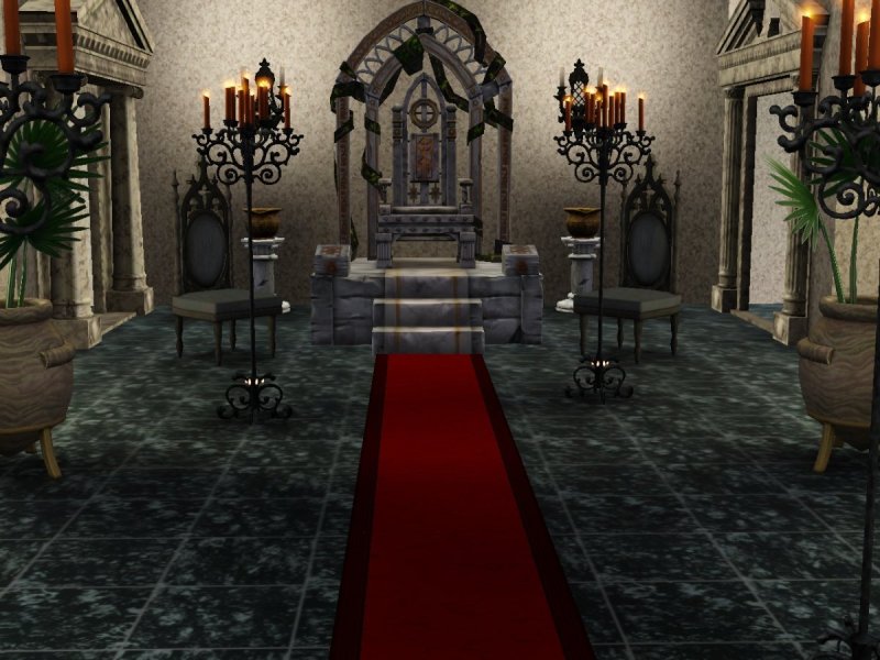 Sims medieval тронный зал