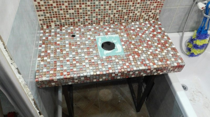Столешница из мозаики