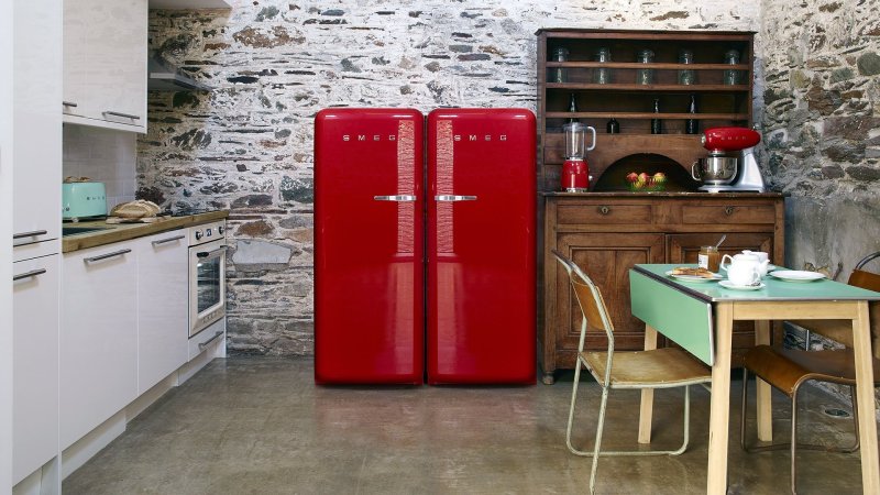 Холодильник smeg в интерьере