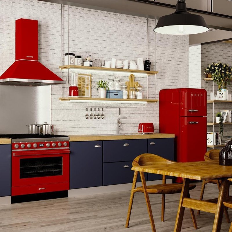 Холодильник smeg в интерьере