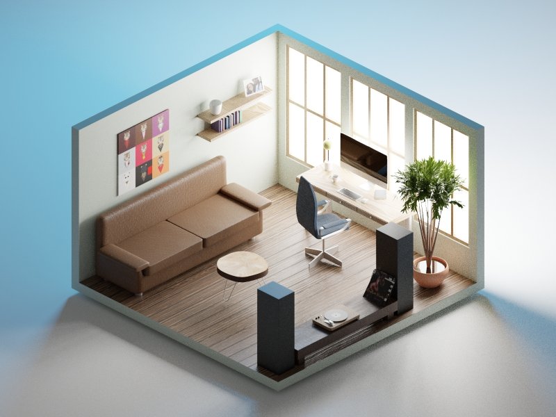 Дизайн интерьера 3 d