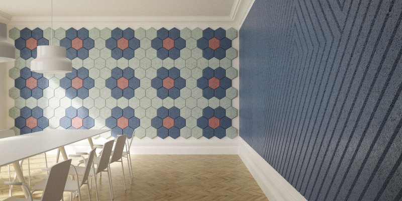 Шумопоглощающие панели hexagon