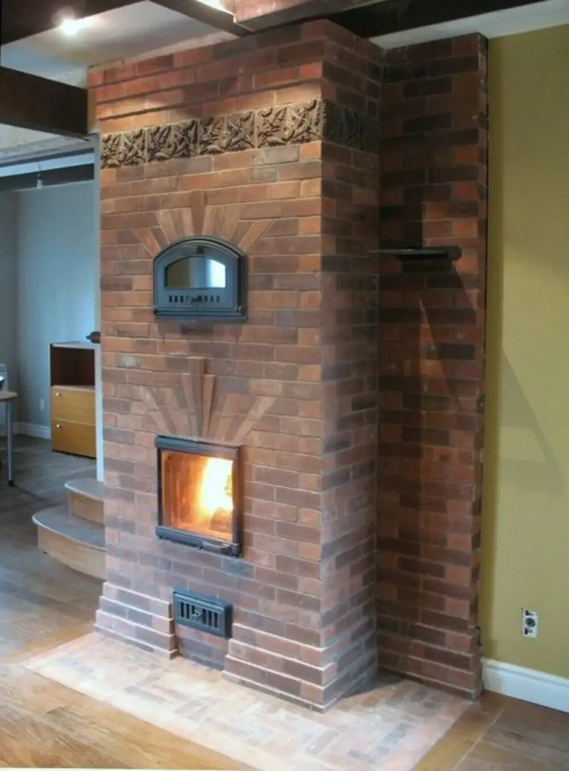 Печь brick stove fireplace