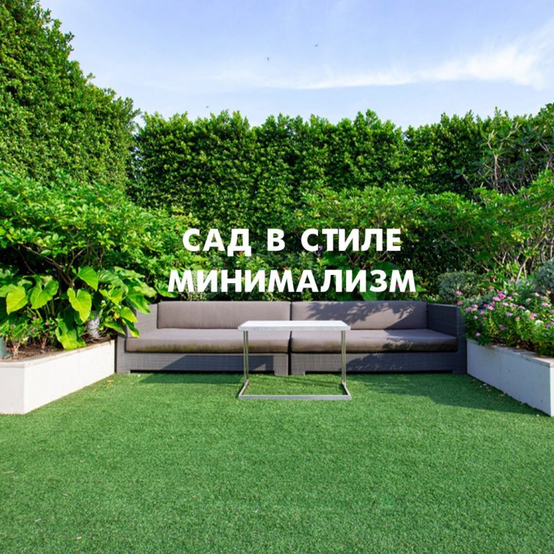 Ландшафтный дизайн в стиле минимализм