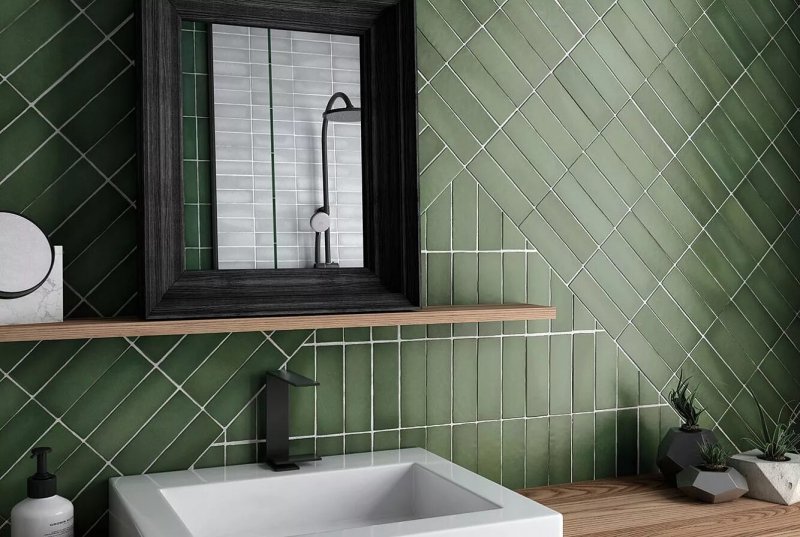 Плитка настенная equipe artisan moss green