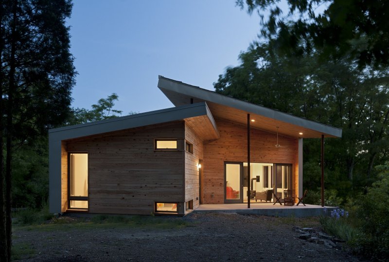 Tiny house с односкатной крышей