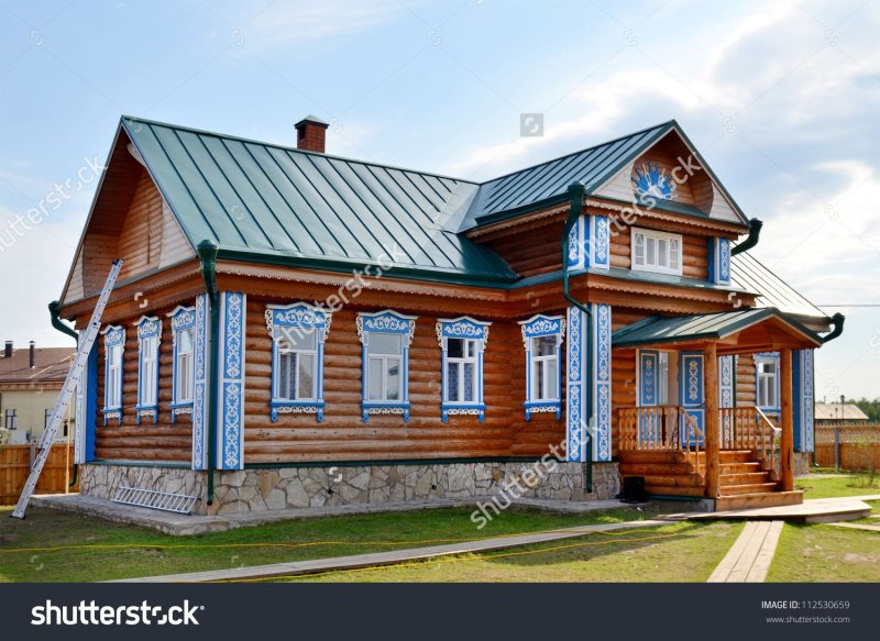 Татарская срубная изба