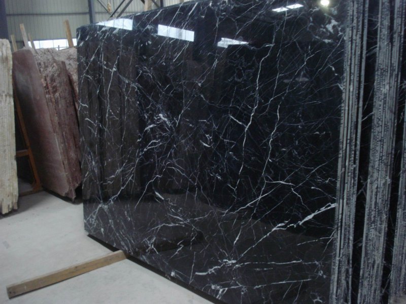 Nero marquina мрамор слэб