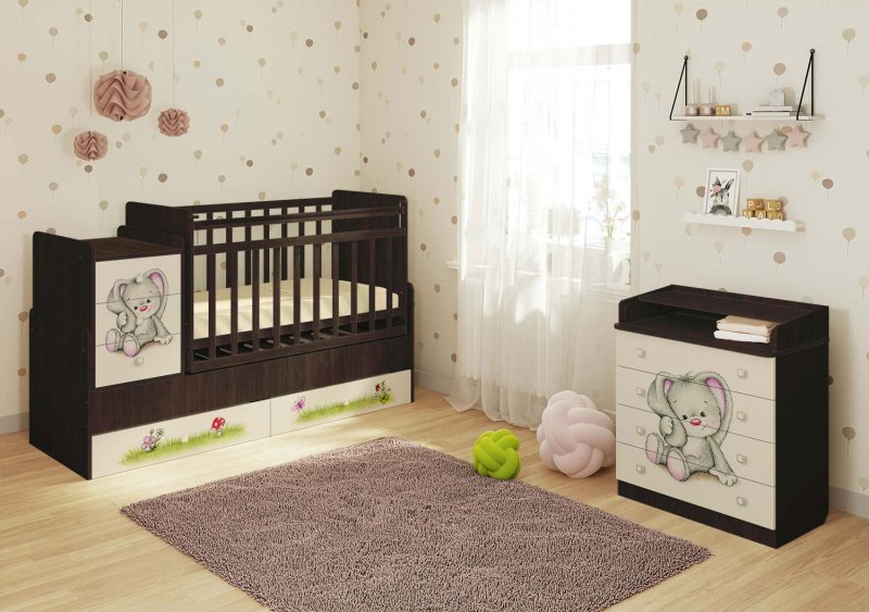 Кровать фея 1100 зайчонок
