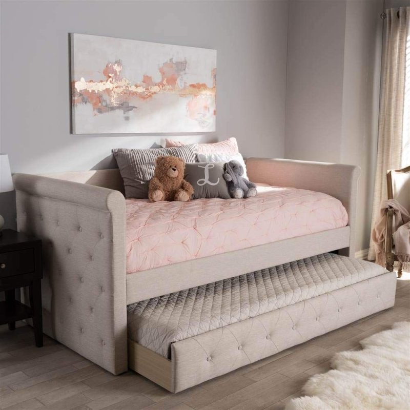 Кровать annika upholstered daybed with trundle