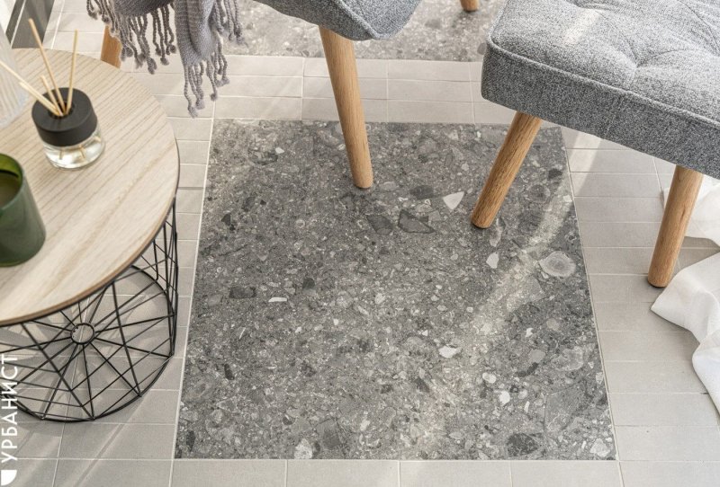 Керамогранит terrazzo matt grey матовый серый pg