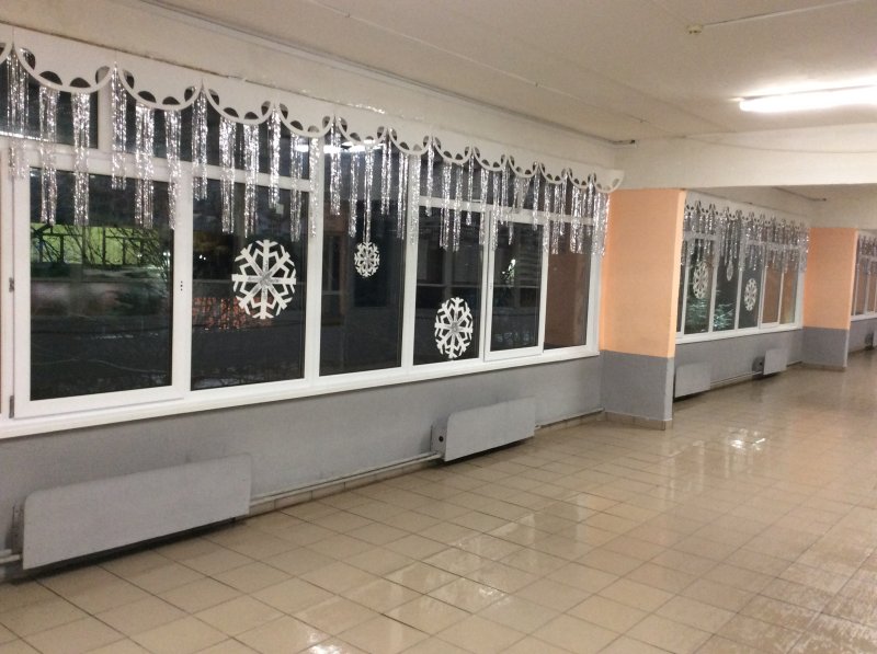 Украшение класса к новому году